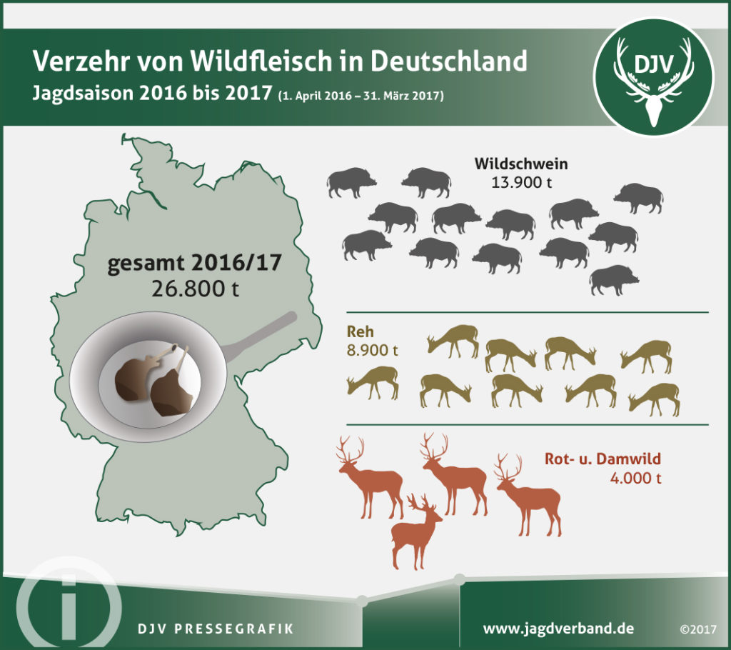 Grafik: Statistik Wildfleischverzehr
