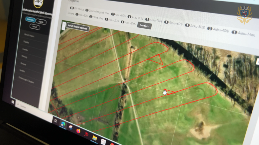 Mit em DJI-Controller (Fernbedienung) lassen sich Flugrouten einfach planen und später in das .gpx-Format konvertieren. Foto: Markus Stifter