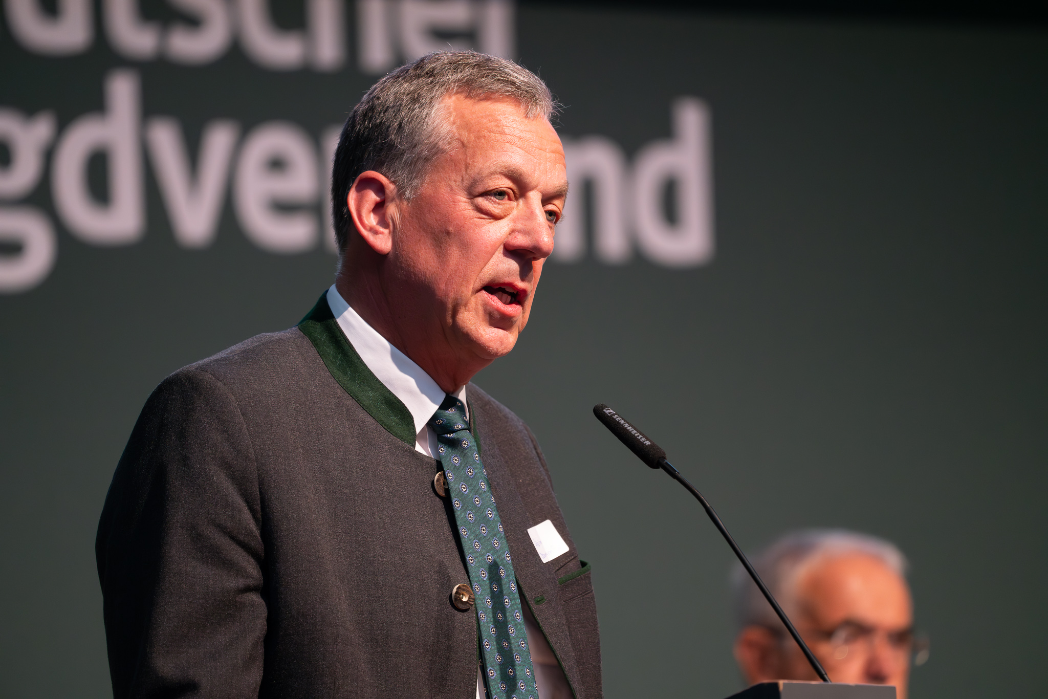 Archivfoto: DJV-Präsident Helmut Dammann-Tamke auf dem Bundesjägertag in Fulda. Foto: Markus Stifter